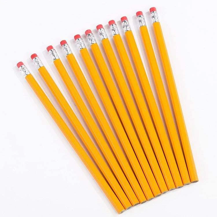 Retained product reference showing yellow barrels and red erasers
